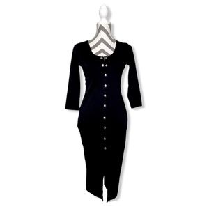 Popular Basics-Bodycon Midi Dress-EUC-Sz Large